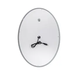 Дзеркало Qtap Mideya 500x700 з LED-підсвічуванням Touch, з антизапотіванням, з годинником, диммером яскравості QT2078NCR5070W - мініатюра 7