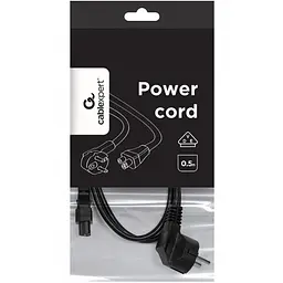 Кабель живлення ноутбука 0.5 м Cablexpert VDE, 3pin - мініатюра 3