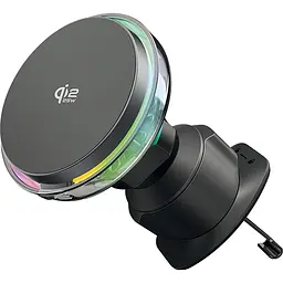 Автотримач із бездротовою зарядкою Proove Light Crystal Qi2.2 25W Grey (WHLC25002003) [165614]