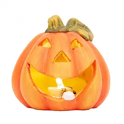 Свічник Yes! Fun Хелловін Happy pumpkin 10 см 974191 2 шт Помаранчевий