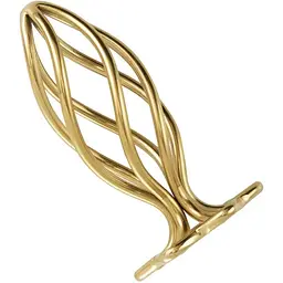 Анальна пробка Lockink Sevanda Hollow Spiral Golden Metal L - мініатюра 2