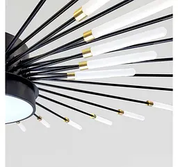 Світлодіодна люстра стельова Artlight 6472/42BK, 37 Вт, чорна - мініатюра 4