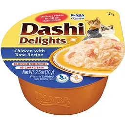 Ласощі для котів Inaba Dashi Delights курка з тунцем 70 г