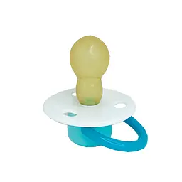 Дитяча пустушка латексна MGZ-0515(Turquoise) кругла - мініатюра 2