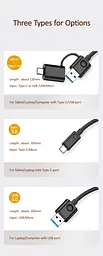 Розгалужувач Usb хаб Usams US-SJ414 на 4 Usb Hub Smart Adapter - мініатюра 3