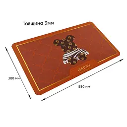 Вологопоглинаючий килимок Sticker Wall Happy 38 x 58CM x 3MM D SW-00001565 - мініатюра 3