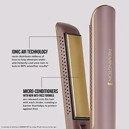Випрямляч Remington AIRvive, 61 Вт, температурних режимів 5, 150-230С, дисплей, кераміка, фіолетово-злотий - мініатюра 8