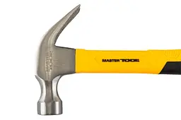 Столярний молоток MasterTool 450г рукоятка фібергласс - мініатюра 2