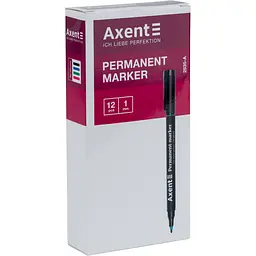 Набір маркерів Axent Permanent 2535-A круглий 1 мм 12 шт. чорний (2535-01-A) - мініатюра 2