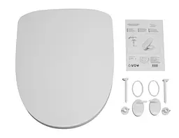 Сидіння - кришка для унітазу Сімейне з дитячою накладкою поліпропілен - мініатюра 4