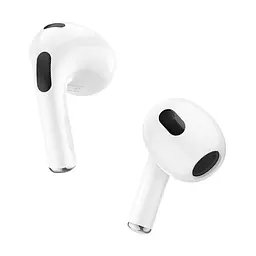 Блютуз навушники бездротові TWS HOCO EW76 White, білі, Bluetooth-гарнітура із зарядним кейсом, вбудований мікрофон, управління плеєром і дзвінками, бездротові навушники для телефону і планшета, підтримка Android і Apple - мініатюра 3