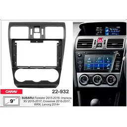 Перехідна рамка Subaru Forester, Impreza, Levorg, WRX, Crosstrek, XV Carav 22-932 - мініатюра 5