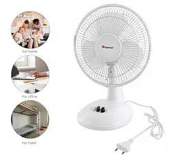 Вентилятор підлоговий DOMOTEC MS-1624 White • Побутовий вентилятор для дому, офісу та кімнати - мініатюра 3