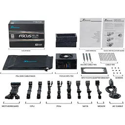 Блок живлення Seasonic Focus SPX 750W 80+ Platinum (FOCUS-SPX-750) - мініатюра 8