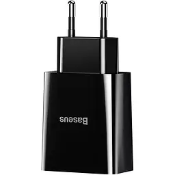 Зарядний пристрій Baseus Speed ​​Mini Dual U Charger 10.5W Black - мініатюра 3