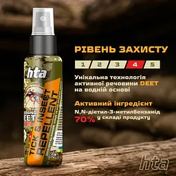 Спрей від комах HTA Strong Deet 70% 100 мл (4820159543946) - мініатюра 4