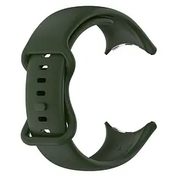 Силіконовий ремінець на смарт годинник Google Pixel Watch 41mm/2 41mm/3 41mm/4 41mm, Silicone, field green, зі зручною застібкою, на фітнес браслет, ArmorStandart (ARM75414) - мініатюра 3