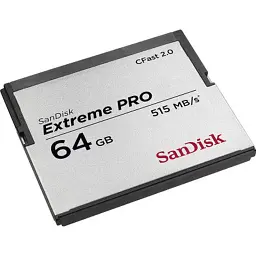 Карта пам'яті SanDisk 64GB CFast 2.0 Extreme Pro (SDCFSP-256G-G46D) - мініатюра 2
