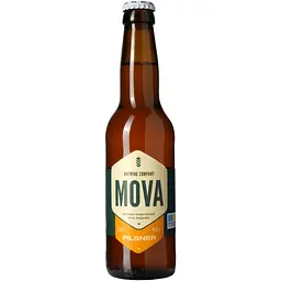 Пиво MOVA Pilsner, світле, нефільтроване, 5,3%, 0,33 л