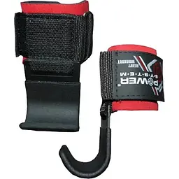 Лямки для тяги Power System PS-3310, Black/Red - мініатюра 3