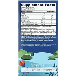 Риб'ячий жир з печінки тріски Nordic Naturals Arctic Cod Liver Oil Арктичний 180 капсул смак лимона (NOR-57885) - мініатюра 3