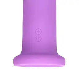 Вібратор Loveline Ultra Soft Silicone Rotating G-Spot 20 см фіолетовий - мініатюра 5