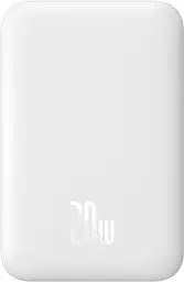 Портативний акумулятор Baseus Magnetic Mini Air Wireless 20W 6000mAh white (P10059002223-00) - мініатюра 1