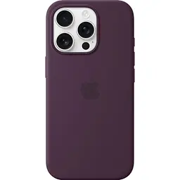 Чохол Silicone Case with MagSafe для Apple iPhone 16 Pro Plum AAA [116585] - мініатюра 3