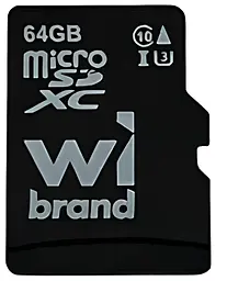Карта пам'яті Wibrand microSDXC (UHS-1 U3) 64Gb class 10 (WICDXU3/64GB)