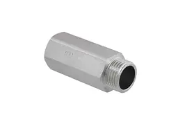 Подовжувач RAFTEC 1/2" 50 мм, ЗВ, DN 15, зовні під ключ, нікель, UDL0150 - мініатюра 2