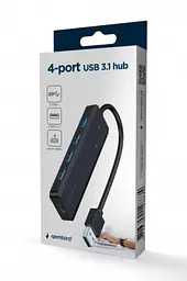 Хаб USB UHB-U3P4P-02, Black Gembird teh0023483 - мініатюра 4
