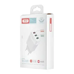 Мережевий зарядний пристрій XO L72 EU QC3.0 + 2.1A 3USB charger Білий - мініатюра 2