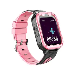 Смарт-годинник дитячі з відеодзвінком Wonlex KT32 Original WI-FI GPS SIM-карта Pink (18345) - мініатюра 4