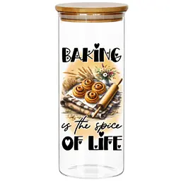 Банка для зберігання Galleryglass Spice of Life скляна з бамбуковою кришкою 1 л (85006371)