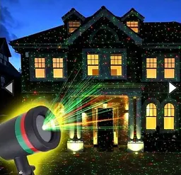 Лазерний проектор Star Shower Lazer light (для вулиці і вдома) Зірки - мініатюра 2
