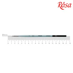 Пензель синтетика кругла лайнер Stream 123/3 №1 коротка ручка ROSA (4823098517030)