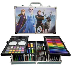 Набор для рисования A-Toys Frozen 145 предметов в алюминиевом чемодане 145-FR