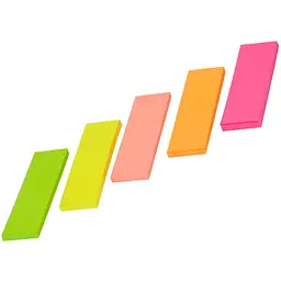 Закладки паперові Buromax Neon 45x15 мм 150 аркушів (BM.2331-98) - мініатюра 2