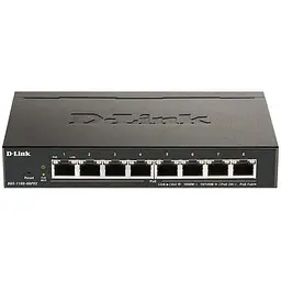 Комутатор DGS-1100-08PV2 8xGE PoE 64Вт, EasySmart D-Link teh0018235