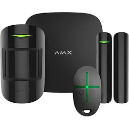 Комплект бездротової сигналізації Ajax StarterKit 2 black (Hub 2/MotionProtect/DoorProtect/SpaceControl)