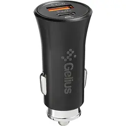 Автомобільний зарядний пристрій Gelius Pro Twix QC GP-CC006 Black - мініатюра 2
