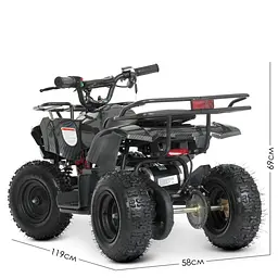 Дитячий електромобіль-квадроцикл Bambi HB-ATV800AS-19 Карбоновий-Чорний - мініатюра 6