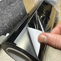 Автомобільна вінілова плівка ПВХ Chrome Mirror Black Суперглянець 1.52 Метра х 1 Метр 160 мікрон (CL-SCM-01P) - мініатюра 2