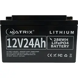 Аккумуляторная батарея для ИБП Matrix 12.8 V / 24 А*ч (MLR 1224)