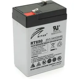 Батарея до ДБЖ Ritar AGM (RT650), 6V-5Ah (RT650)