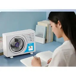 Портативний настільний акумуляторний вентилятор охолоджувач Air Conditioning Fan - мініатюра 4
