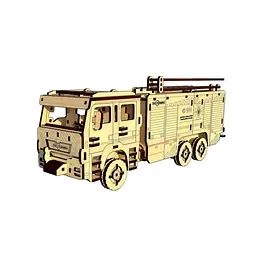 Дерев'яний конструктор "Пожежне Авто" Pazly UPZ-008 206 деталей