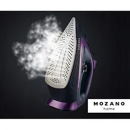 Праска Mozano AGD/ZEL/01 Fiolet 2600 Вт, антипригарна підошва, авто-вимкнення, паровий удар 1 шт. фіолетовий (28110-IS) - мініатюра 3