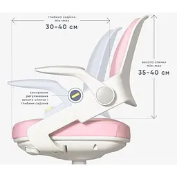 Дитяче крісло Mealux Vivo Pink (Y-618 KP) - мініатюра 6