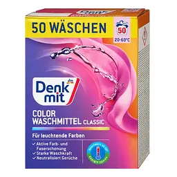 Пральний порошок для кольорової білизни DenkMit Color Classic, 3 кг, 50 прань
